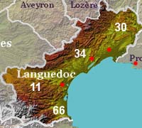 Coastal departments of Languedoc